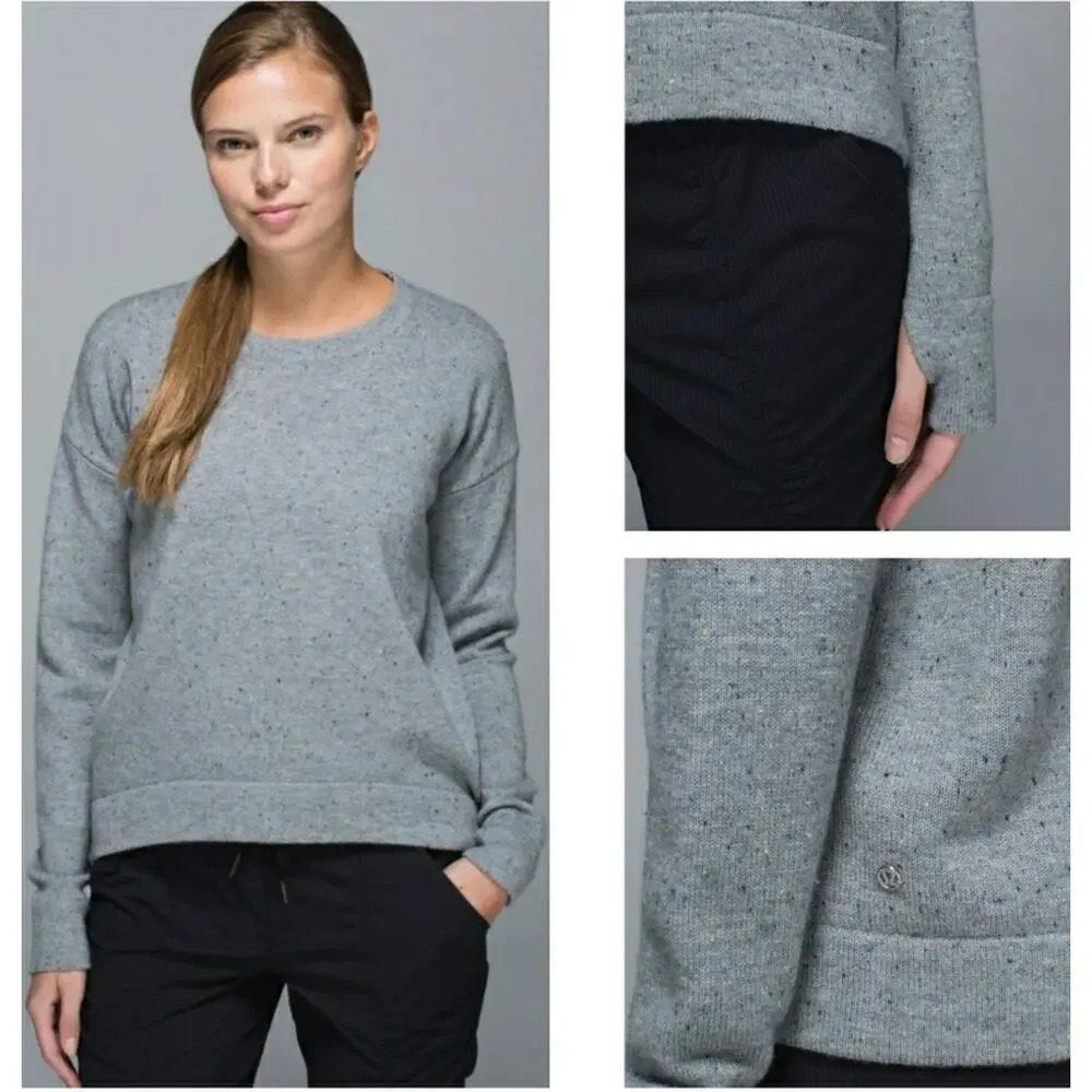 Lululemon Women’s Size 10 Gray Yogi Crew Sweater